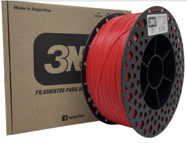 FILAMENTO PLA 3N3 VERMELHO 1.75MM 1KG