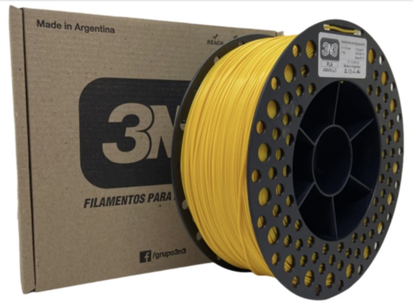 FILAMENTO PLA 3N3 AMARELO 1.75MM 1KG
