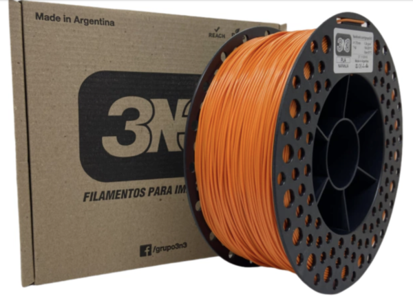 FILAMENTO PLA 3N3 LARANJA 1.75MM 1KG
